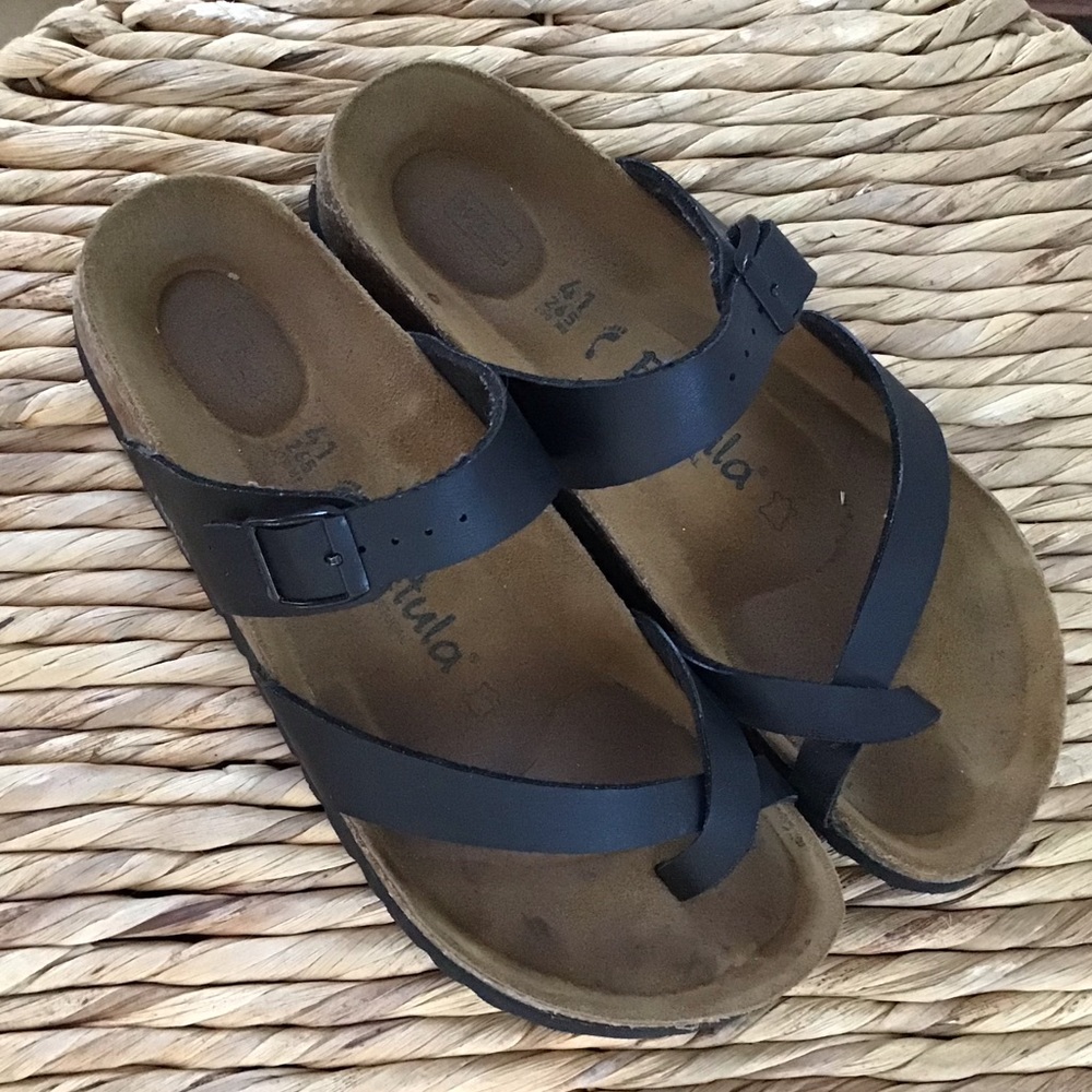 Betula Black Strap Comfort Sandals